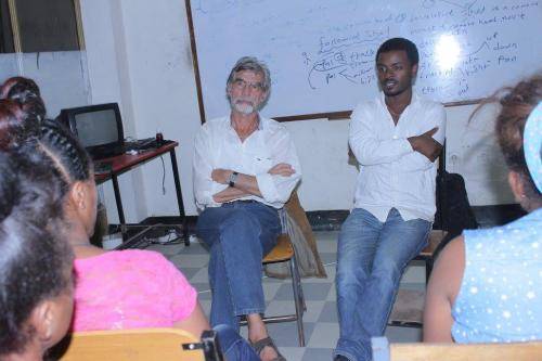 discussion class room white